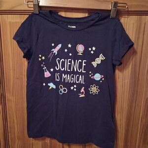 Navy Science-Themed Kids T-Shirt